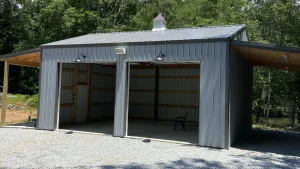 Picture of a metal building.