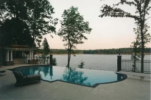 Freeform pool built by Anchor Pools.