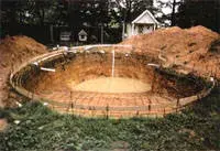 Step 3: Setting rebar and fixtures